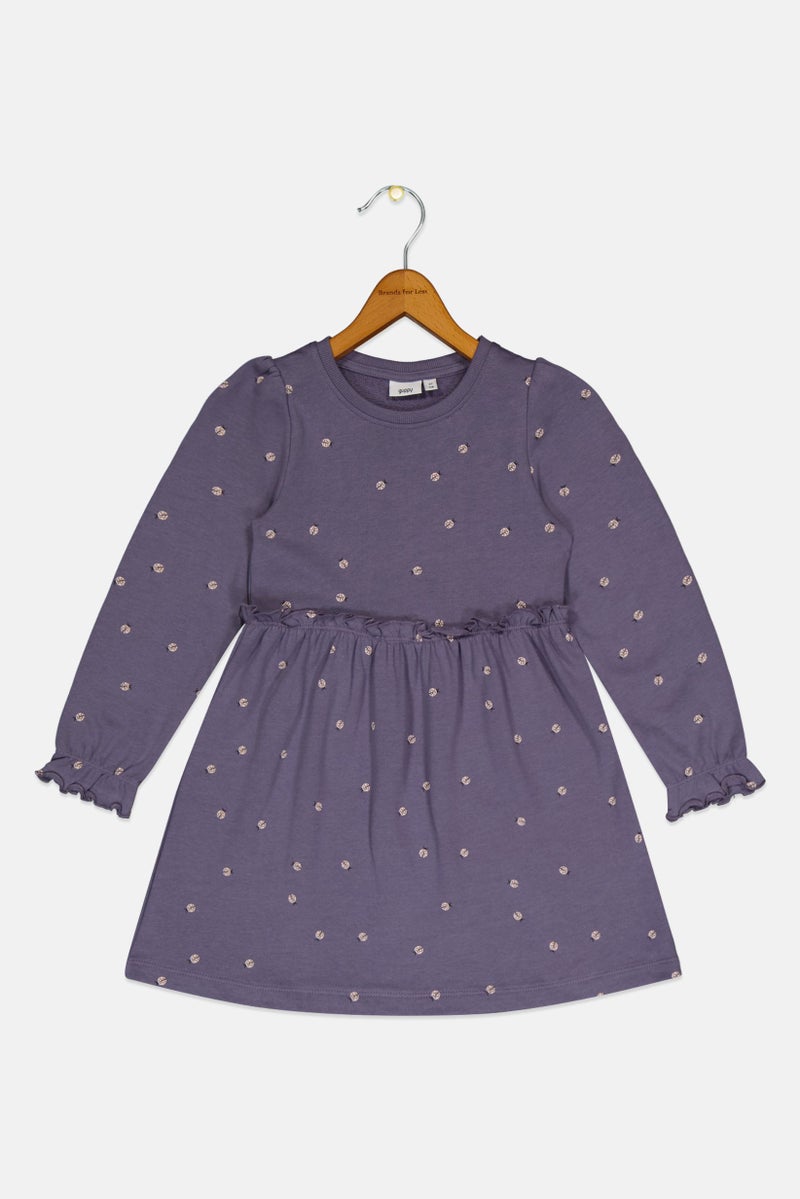 guppy Kids Girl Allover Print Dress, Multicolor - Image 3